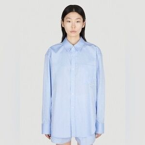 Alexander Wang Blue Paisley Cotton Shirt - Size M